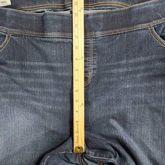Torrid Lean Jeans Womens 4S Blue Denim Skinny Pull On High Waist Plus Size - Picture 7 of 8
